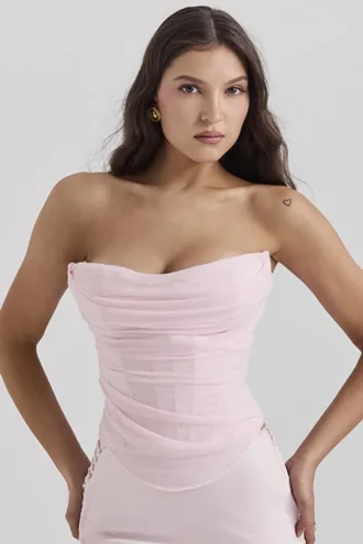 Georgie Ballerina Pink Strapless Korsetter