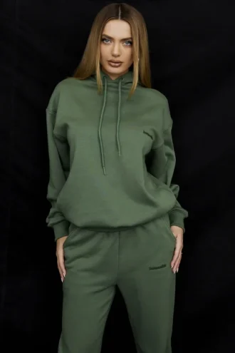 Halo Moss Oversized-hoodie med fleecebaksida