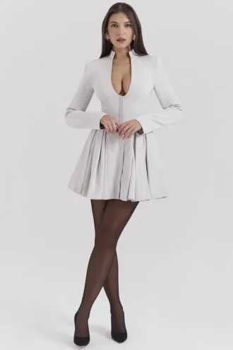 Heiress French Dove Contour miniklänning