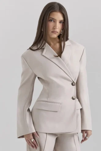 Hudson Beige Hourglass Kavajer
