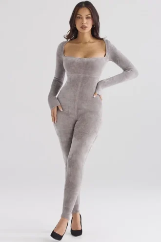 Isis Mink Jumpsuit i tjock chenille för hemmet