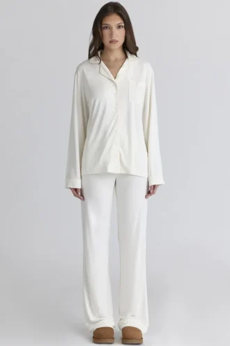 Klassiska pyjamas Ivory Soft Modal Pyjamas-set