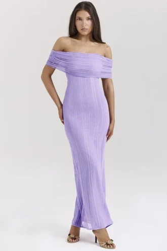 Micah Orchid Ladder Knit Maxi Klänning