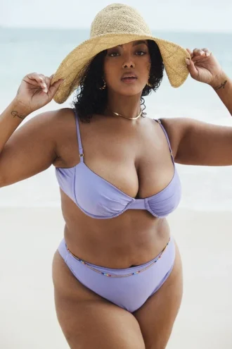 Monaco Violet bikinis med bygel