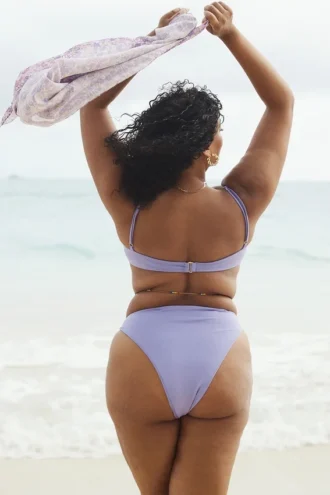 Mykonos Violet bikinisunderdel med hög midja